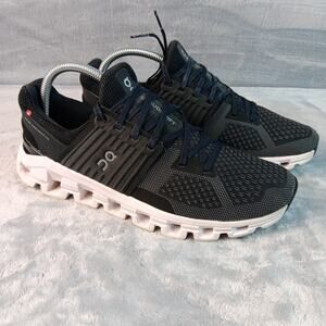 On Cloudswift Running Shoes Women’s 9.5 Black Rock White CloudTec Sneakers